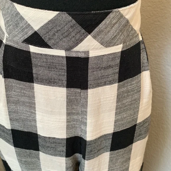 COPY - Free People Black White Plaid Pants - Picture 4 of 8